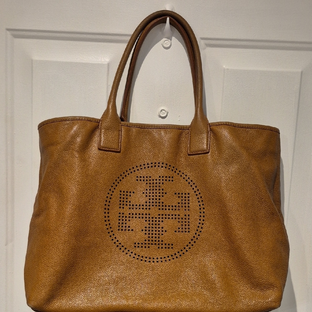 Tory Burch Brown Leather Tote